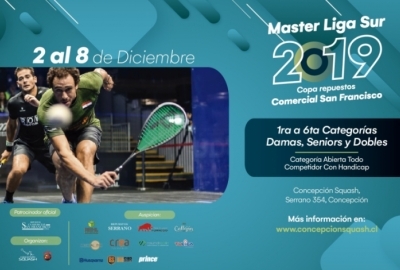 Máster Liga Sur de Concepción Squash inicia con intensa primera jornada de la semana
